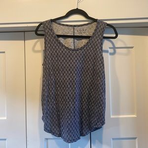 Anne Taylor Loft Navy Blue Tank